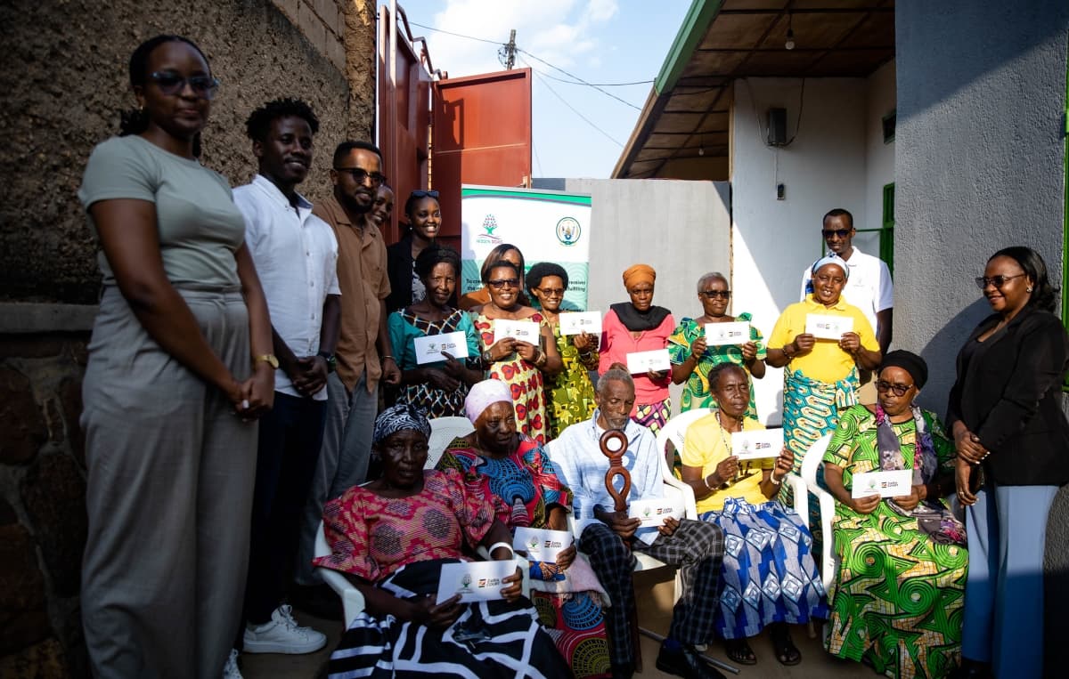 Hidden Souls team and elders gathered after a support handover