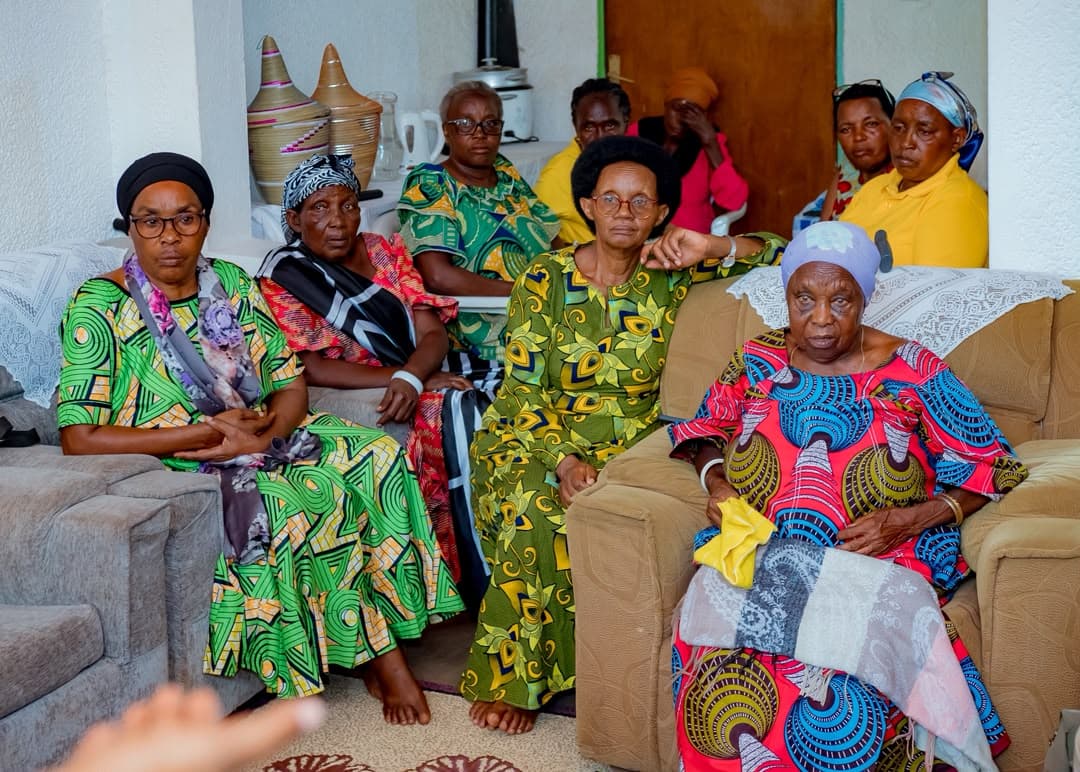 Elders gathered together during a Hidden Souls home visit